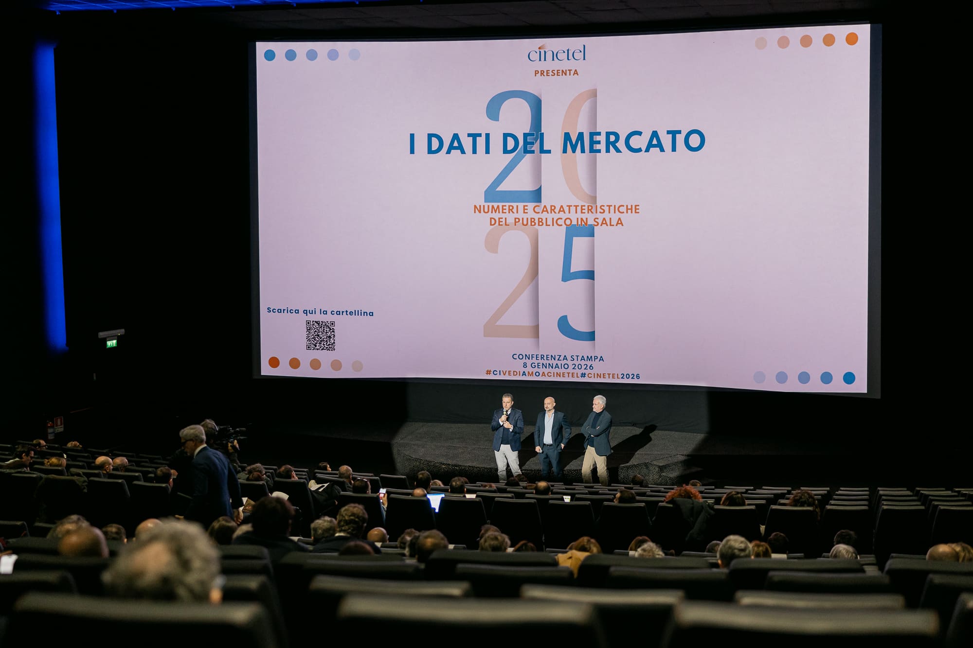 conferenza stampa dati cinetel 2025